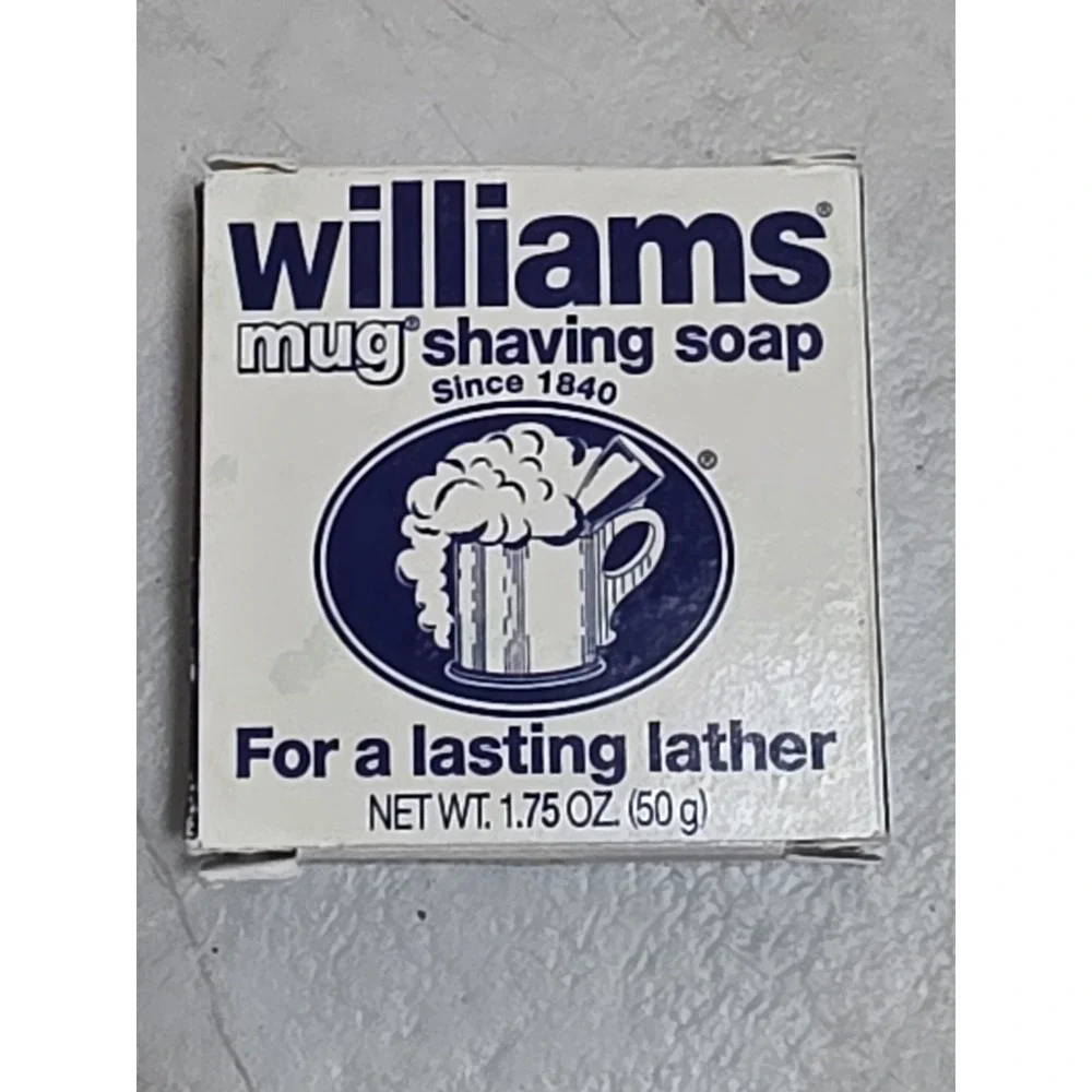 Williams Mug Shaving Soap 1.75 oz New In Box For a Lasting Lather